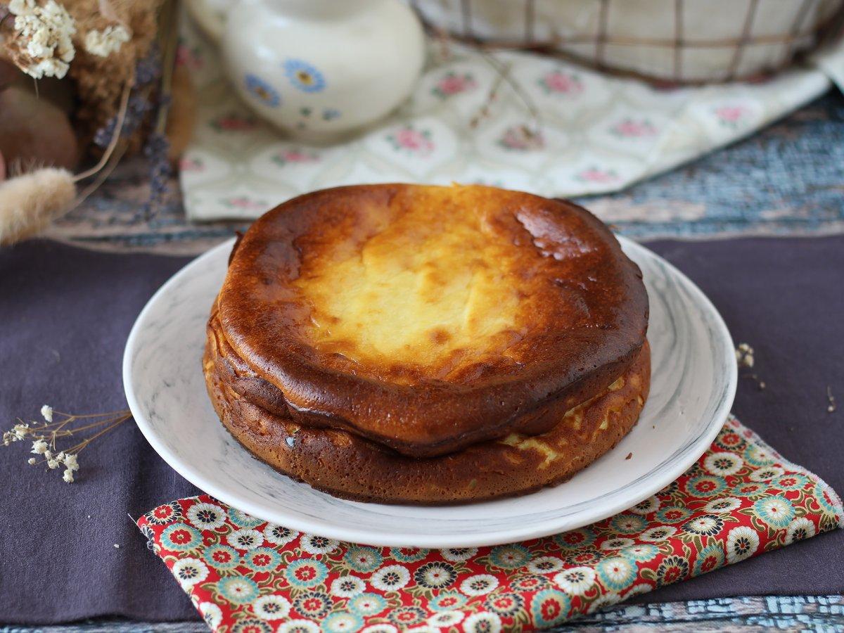 Gebackener Käsekuchen im Ofen