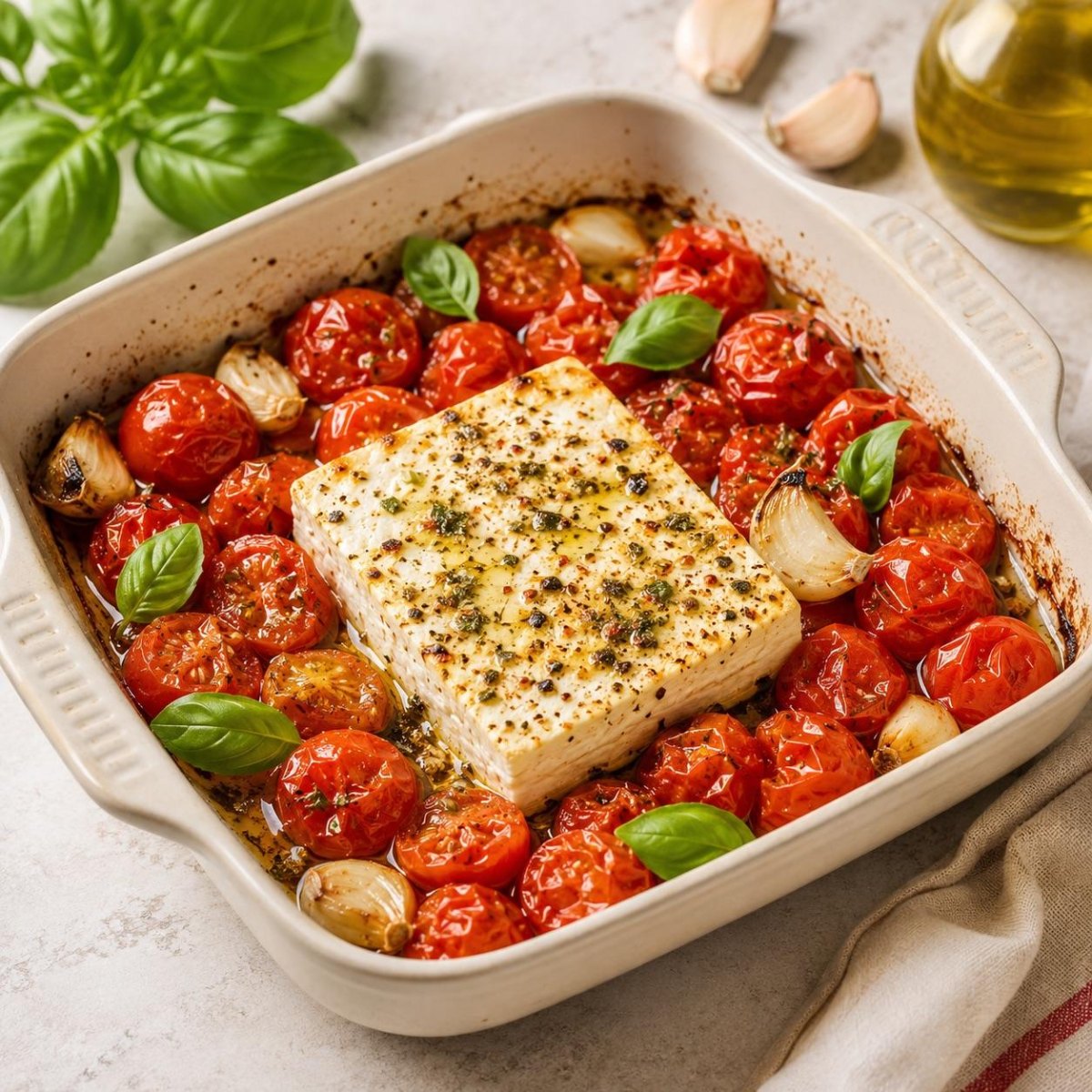 Feta Gemüse im Backofen