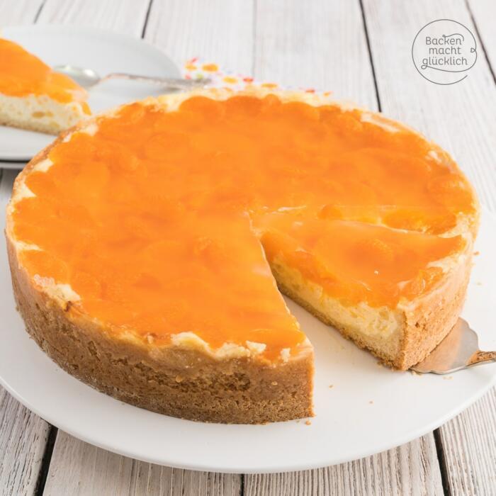 Cremige Oberfläche Mandarinenkuchen
