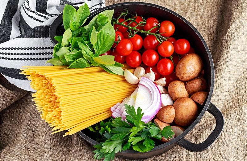 Zutaten für aromatische One Pot Pasta