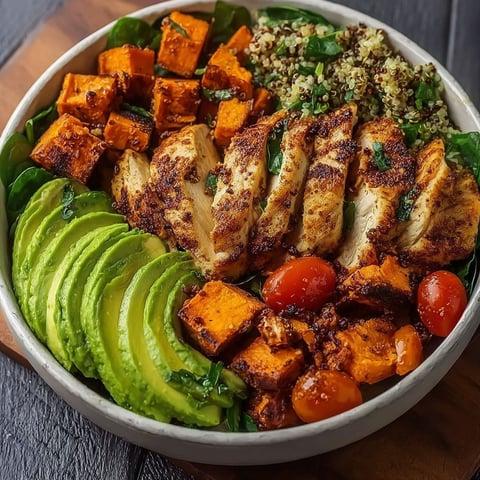 Reis Quinoa und Süßkartoffeln Bowl Basis