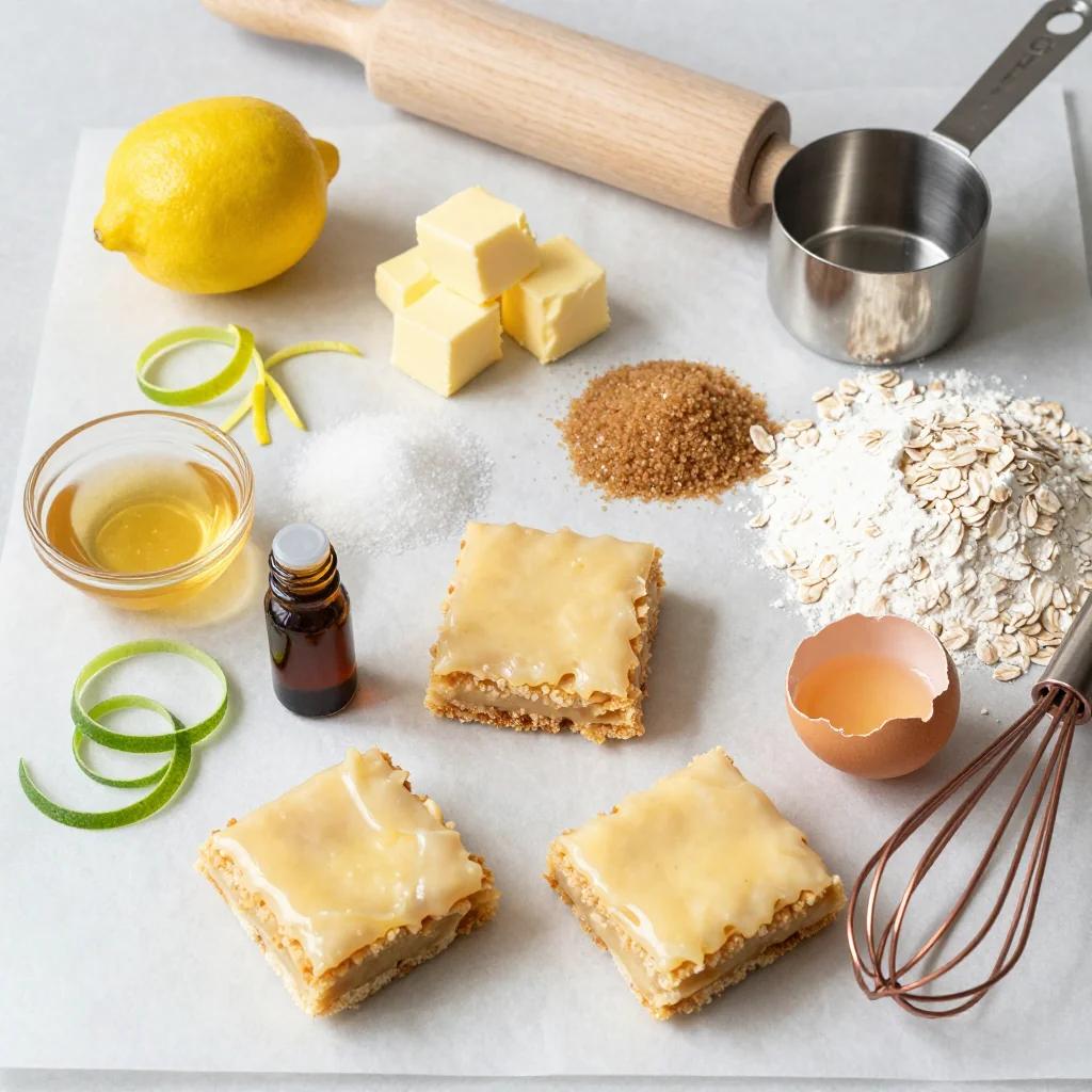 Zutaten für Zitronen Weetbix Slice