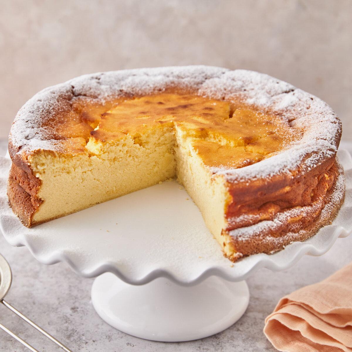 Käsekuchen ohne Boden einfach cremig backen