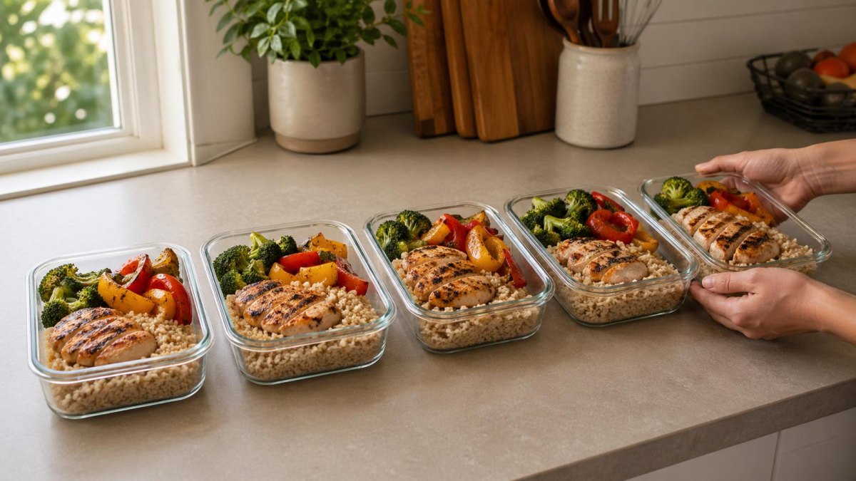 Meal Prep Chicken Bowl Vorratsboxen