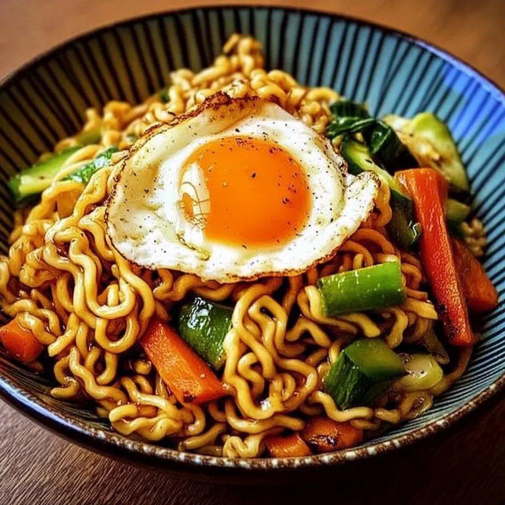 Mie Nudeln mit Ei
