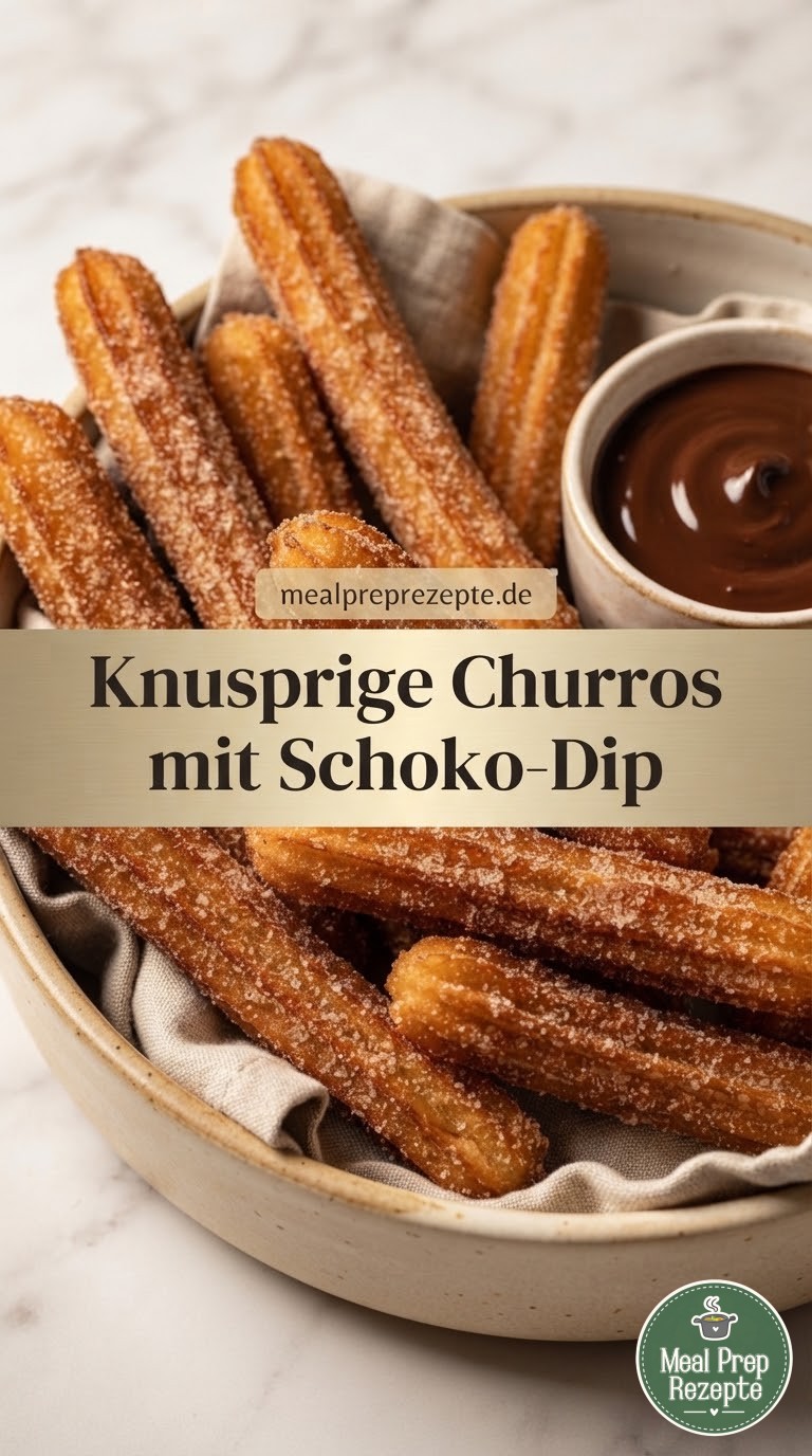 Knusprige Churros mit Schoko-Dip