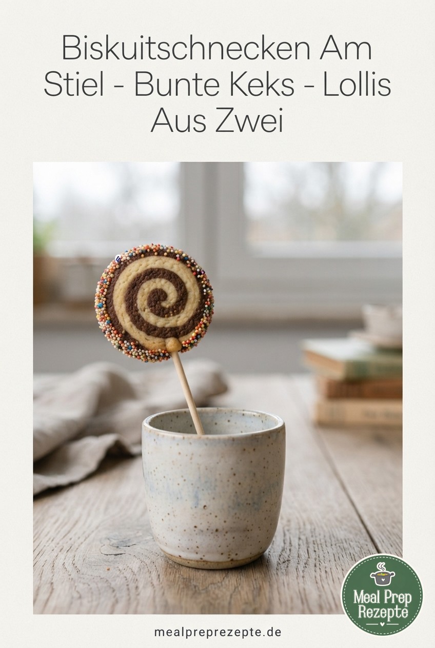 Biskuitschnecken Am Stiel - Bunte Keks - Lollis Aus Zwei