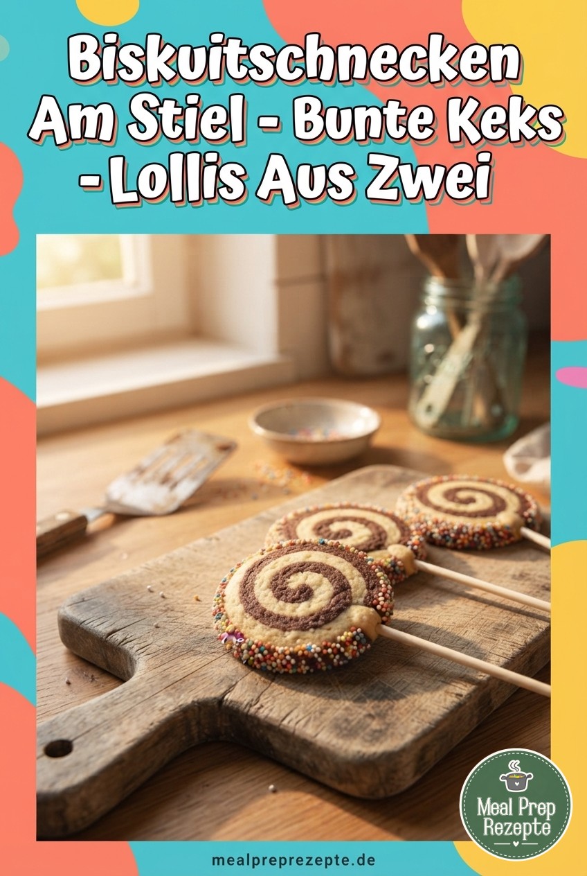 Biskuitschnecken Am Stiel - Bunte Keks - Lollis Aus Zwei