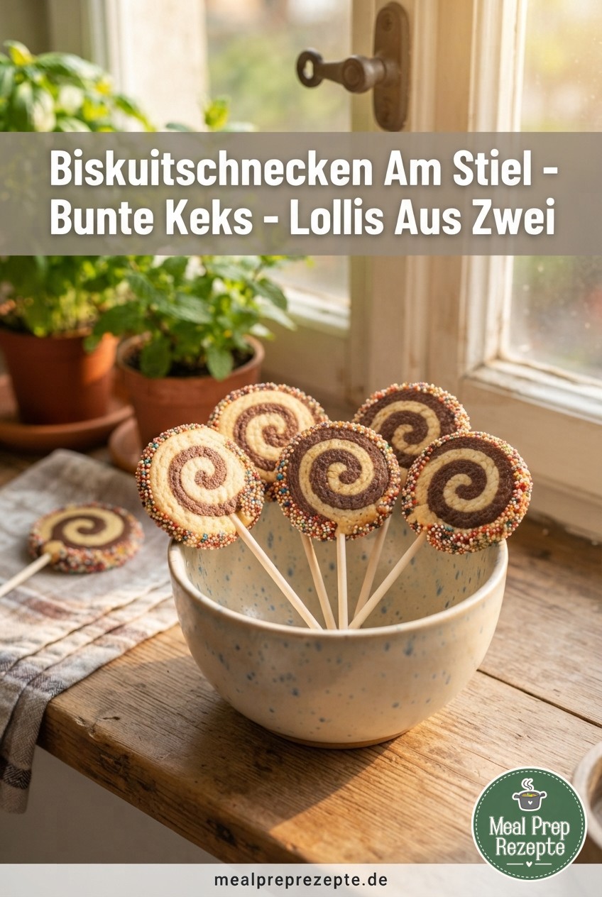 Biskuitschnecken Am Stiel - Bunte Keks - Lollis Aus Zwei