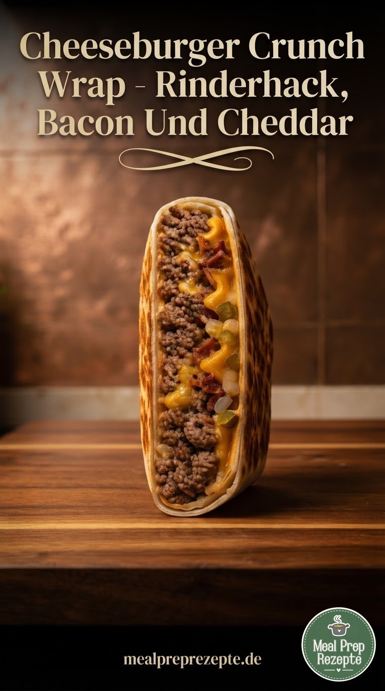 Cheeseburger Crunch Wrap - Rinderhack, Bacon Und Cheddar