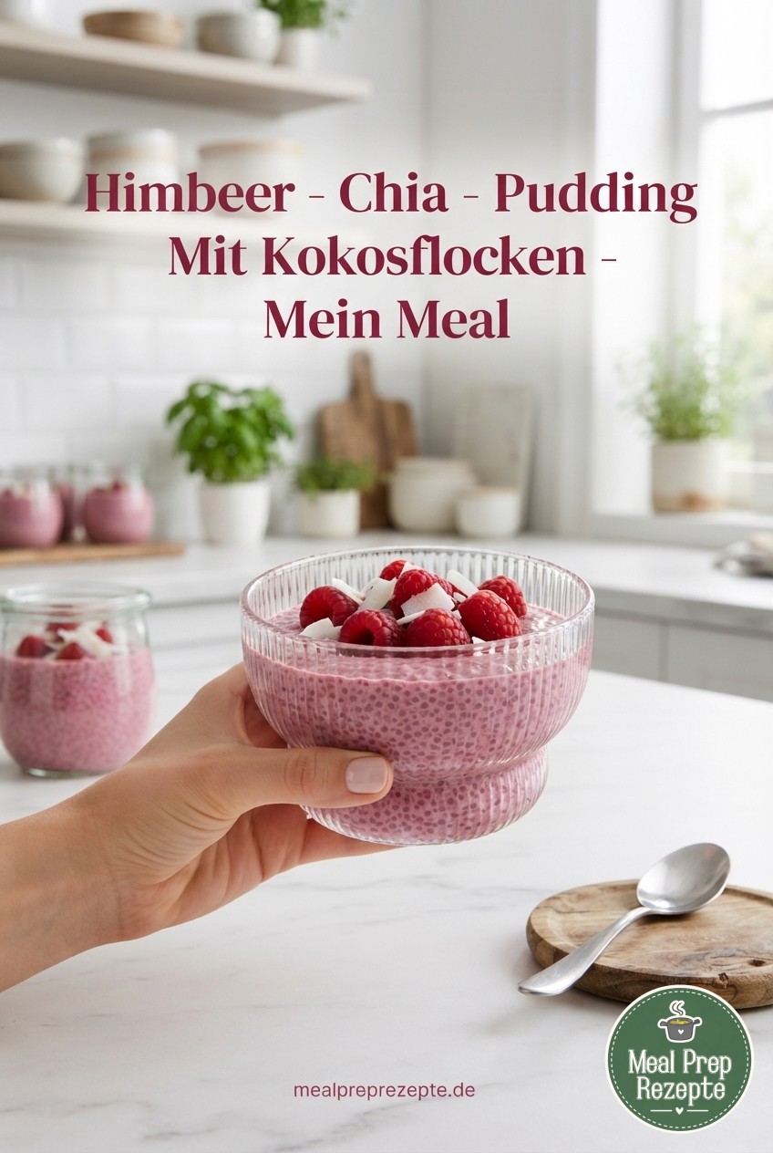 Himbeer - Chia - Pudding Mit Kokosflocken - Mein Meal -