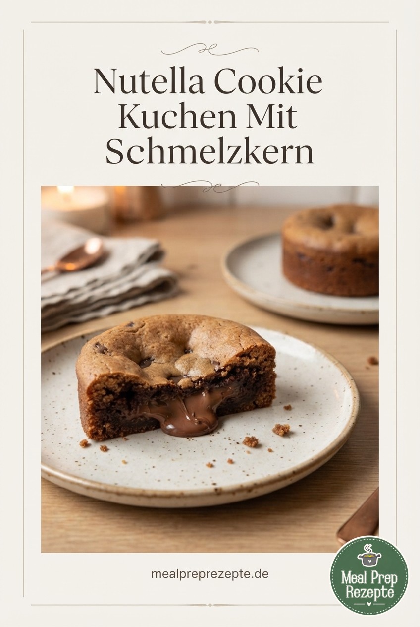 Nutella Cookie Kuchen Mit Schmelzkern