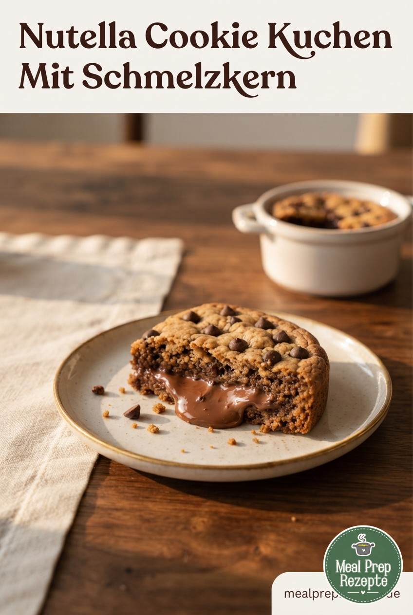 Nutella Cookie Kuchen Mit Schmelzkern
