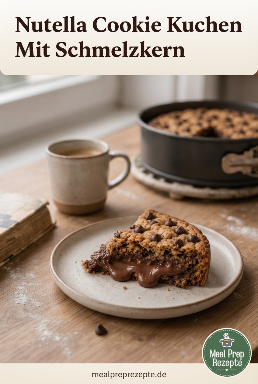 Nutella Cookie Kuchen Mit Schmelzkern