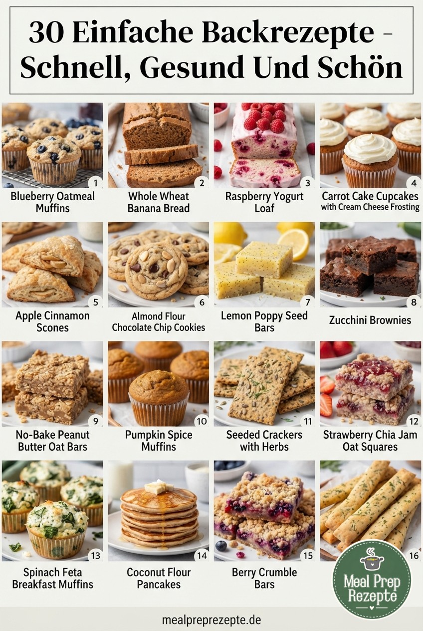 30 Einfache Backrezepte - Schnell, Gesund Und Schön