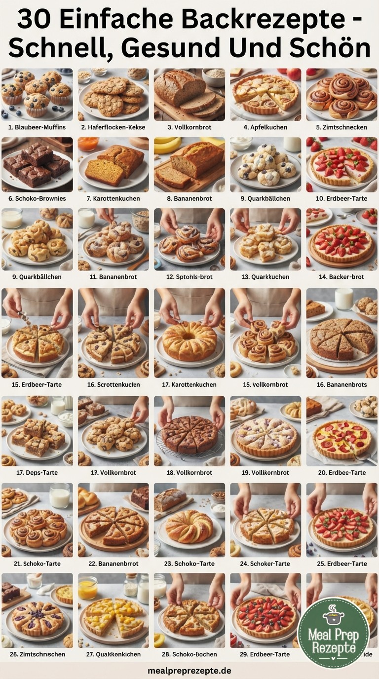 30 Einfache Backrezepte - Schnell, Gesund Und Schön