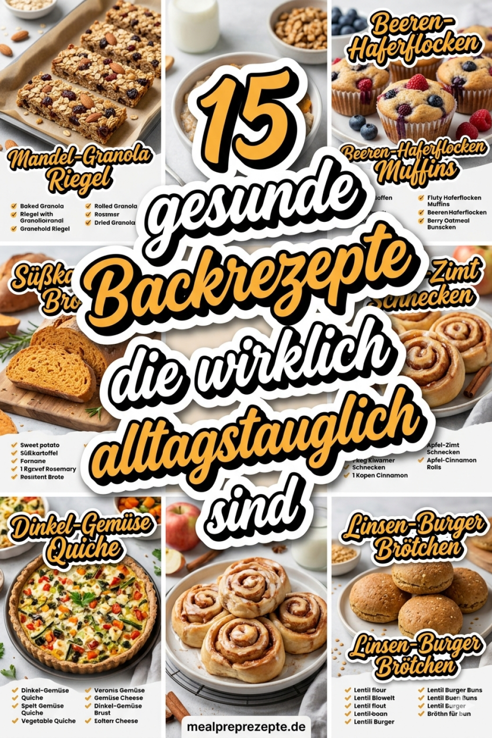 15 gesunde Backrezepte die wirklich alltagstauglich sind