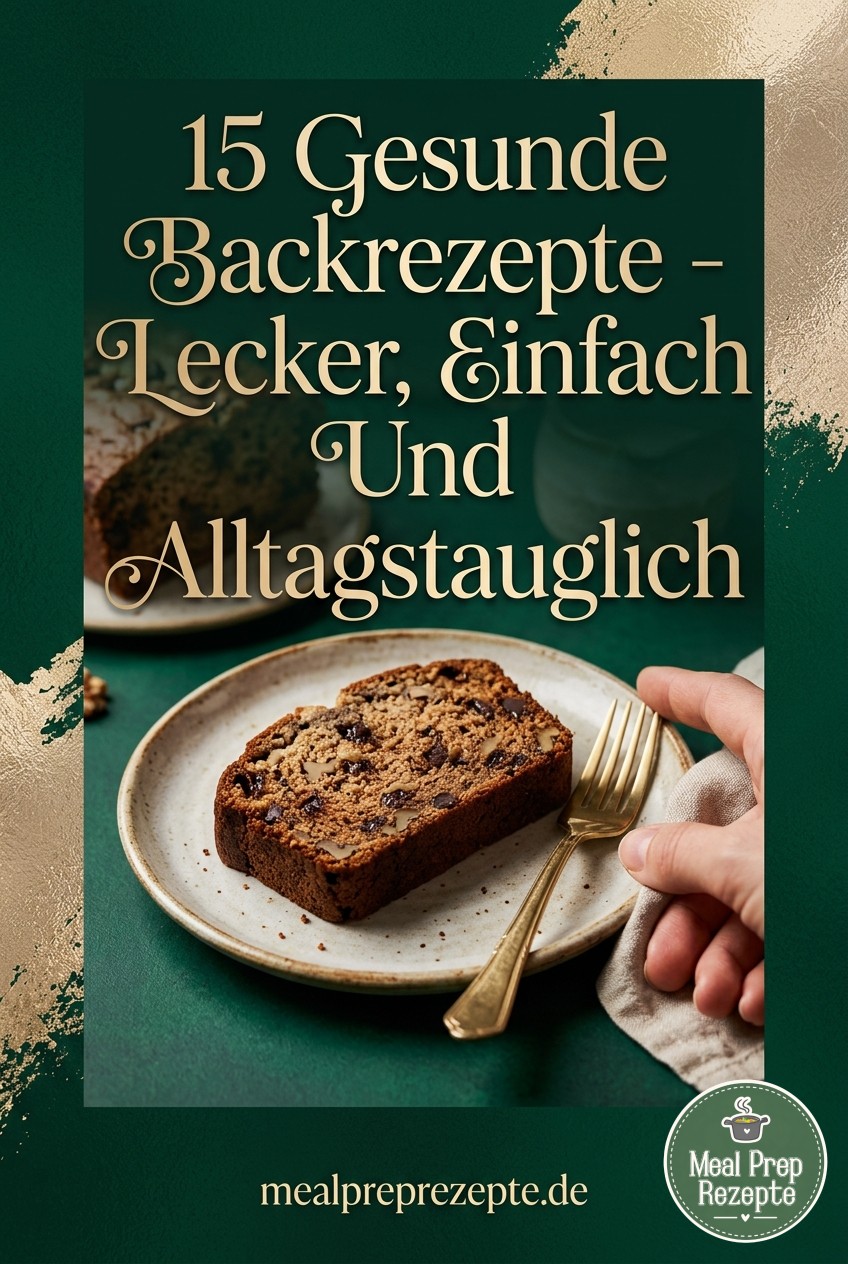 15 Gesunde Backrezepte - Lecker, Einfach Und Alltagstauglich