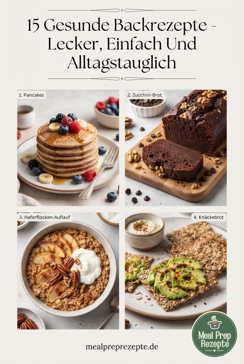 15 Gesunde Backrezepte - Lecker, Einfach Und Alltagstauglich