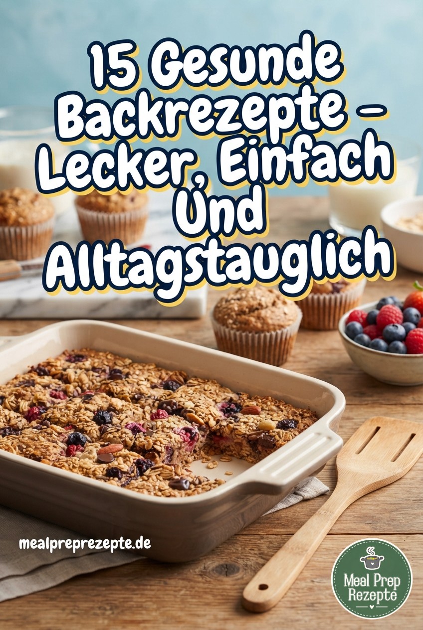 15 Gesunde Backrezepte - Lecker, Einfach Und Alltagstauglich
