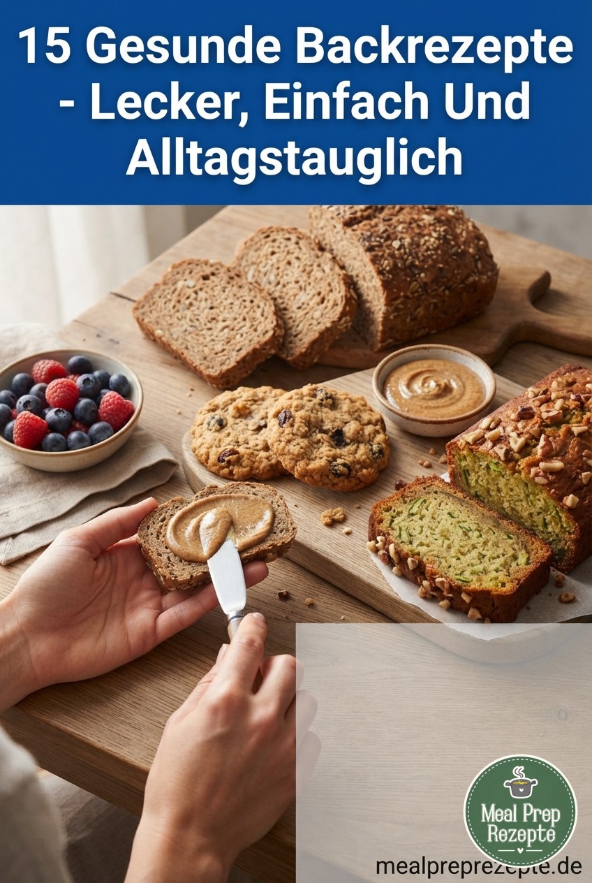 15 Gesunde Backrezepte - Lecker, Einfach Und Alltagstauglich