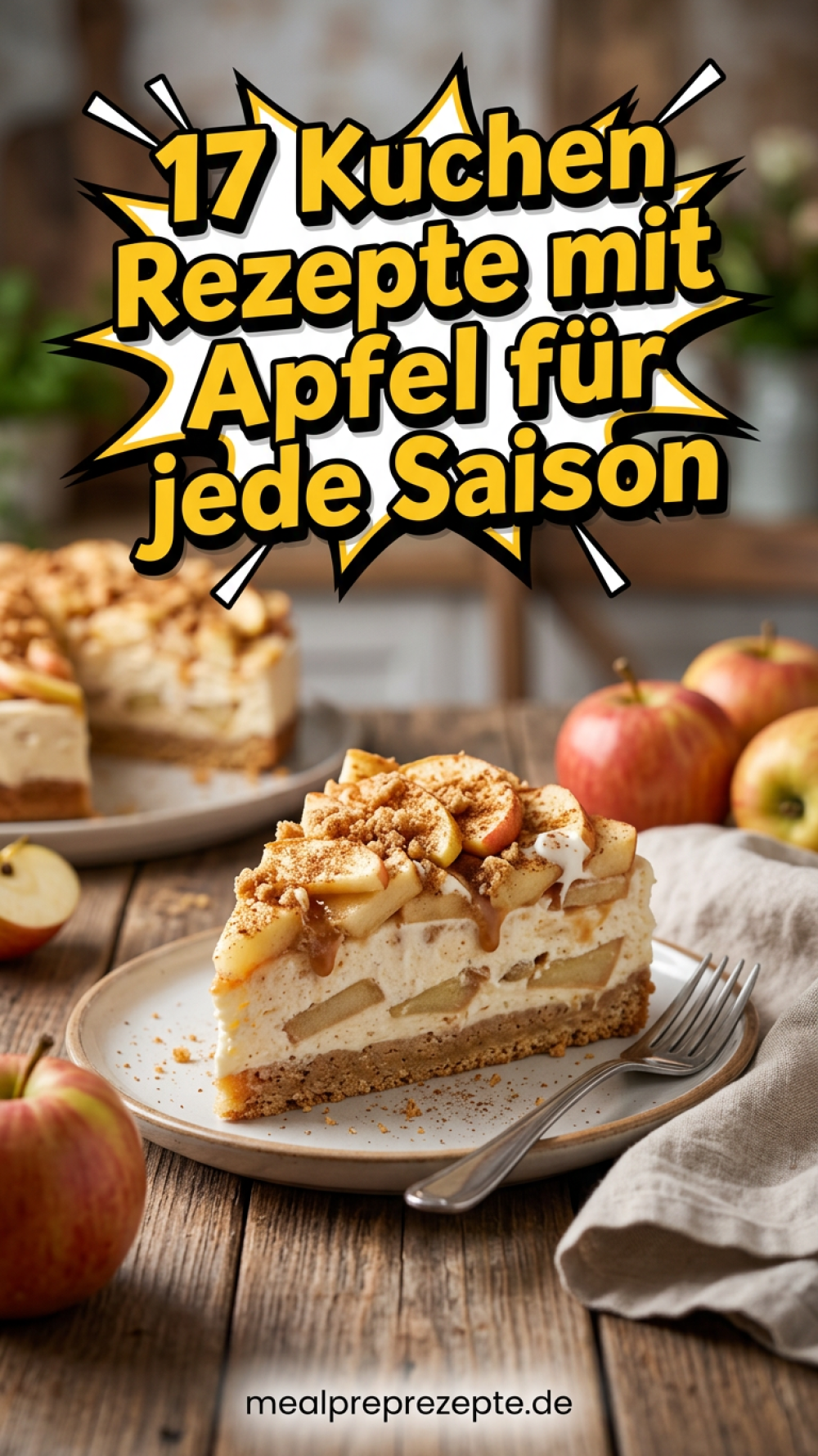 17 Kuchen Rezepte mit Apfel für jede Saison