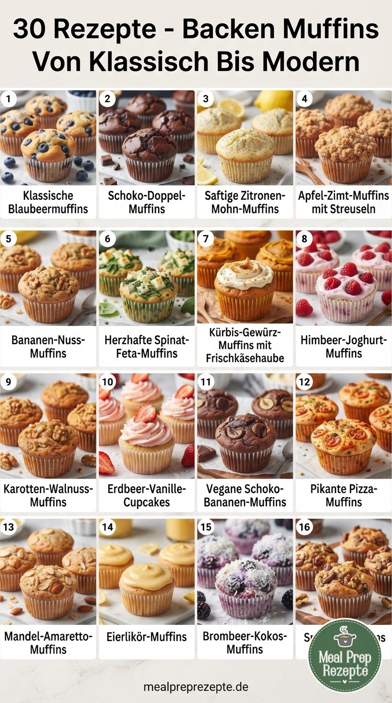 30 Rezepte - Backen Muffins Von Klassisch Bis Modern