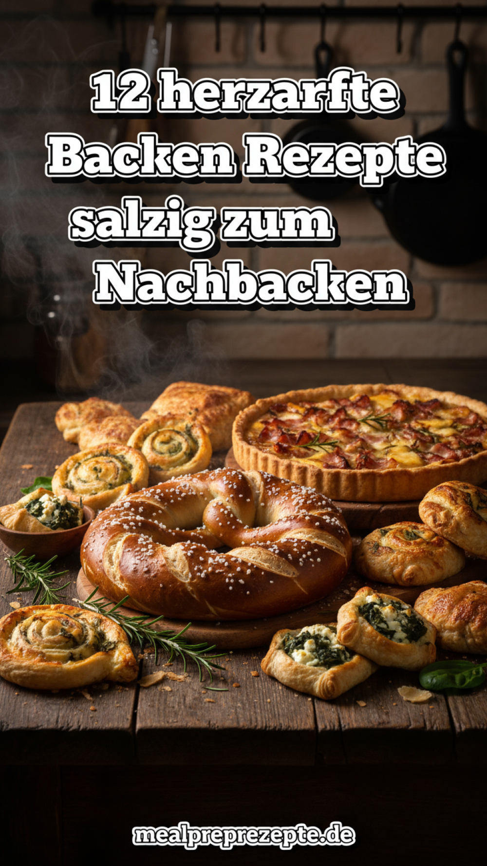 12 herzhafte Backen Rezepte salzig zum Nachbacken