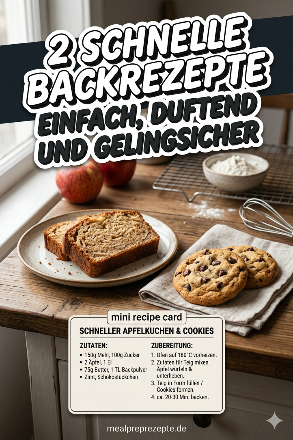 2 schnelle Backrezepte einfach duftend und gelingsicher