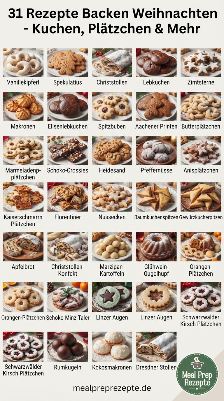 31 Rezepte Backen Weihnachten - Kuchen, Plätzchen & Mehr