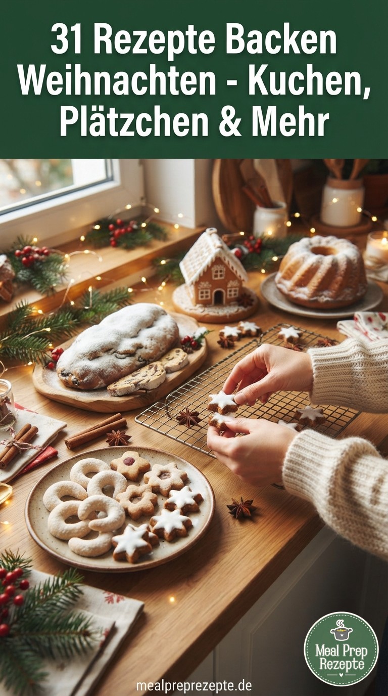 31 Rezepte Backen Weihnachten - Kuchen, Plätzchen & Mehr