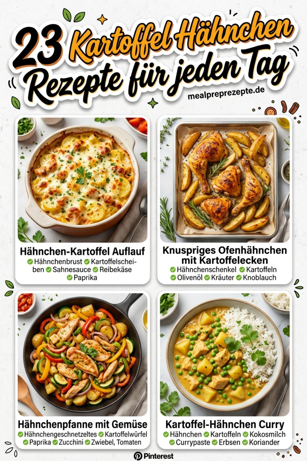 23 Kartoffel Hähnchen Rezepte für jeden Tag