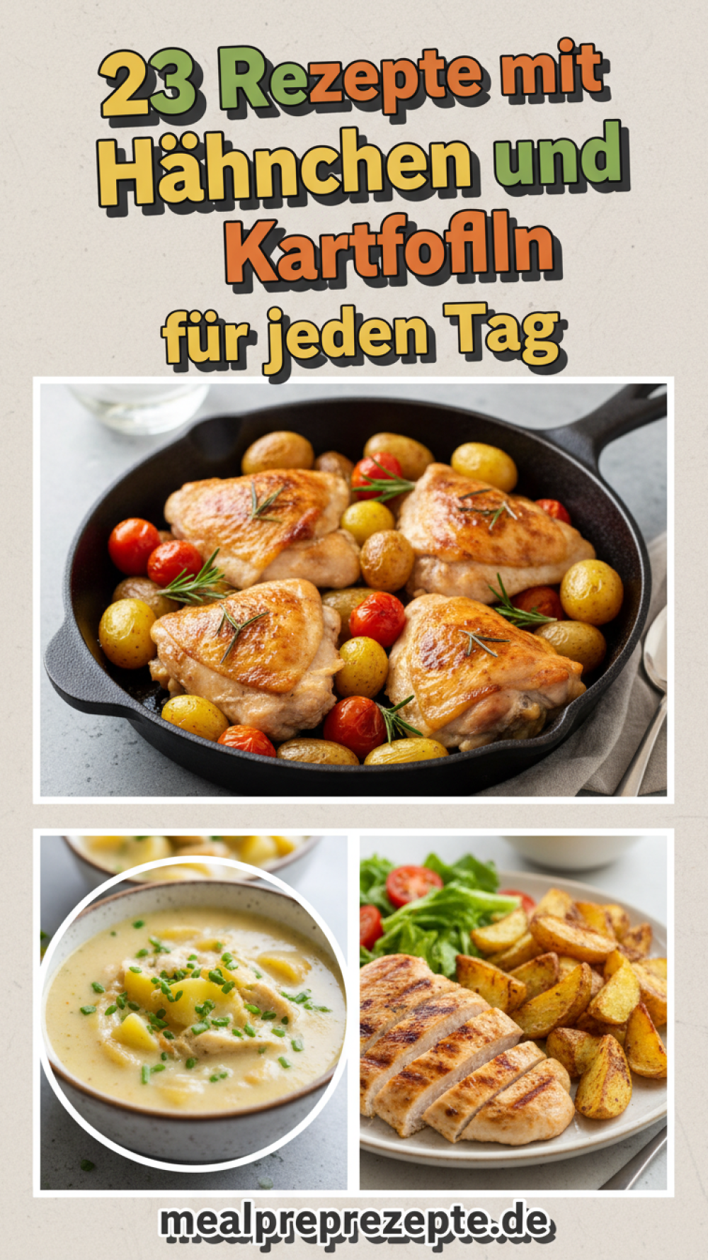 23 Rezepte mit Hähnchen und Kartoffeln für jeden Tag