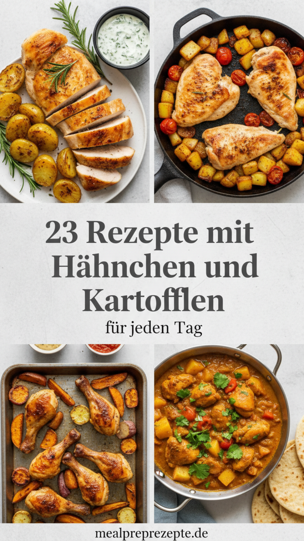 23 Rezepte mit Hähnchen und Kartoffeln für jeden Tag