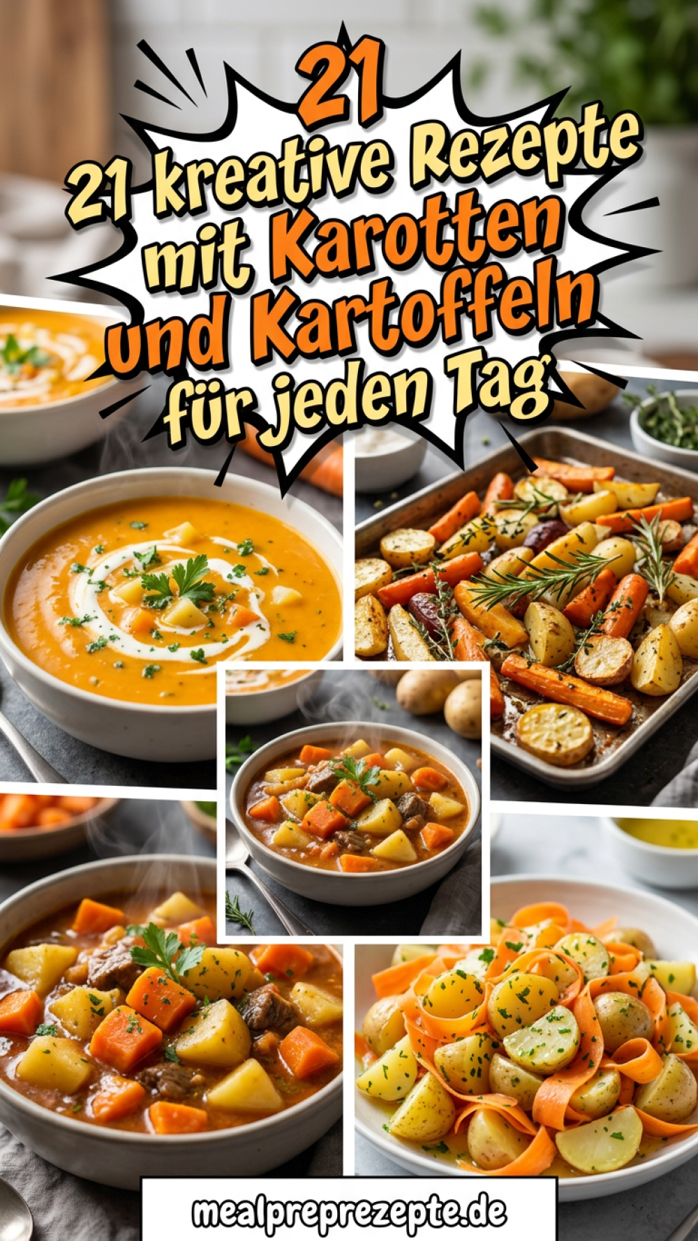 21 kreative Rezepte mit Karotten und Kartoffeln für jeden Tag