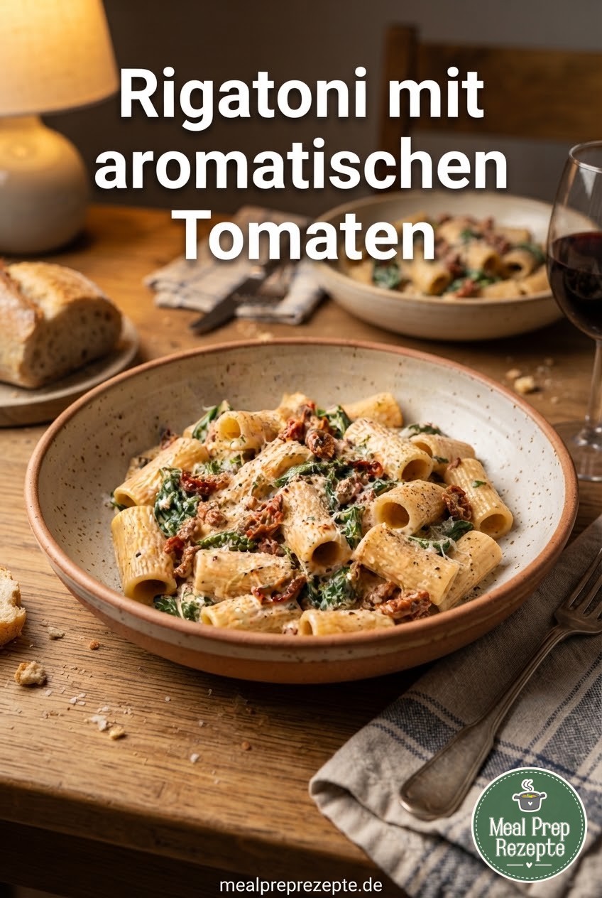 Rigatoni mit aromatischen Tomaten