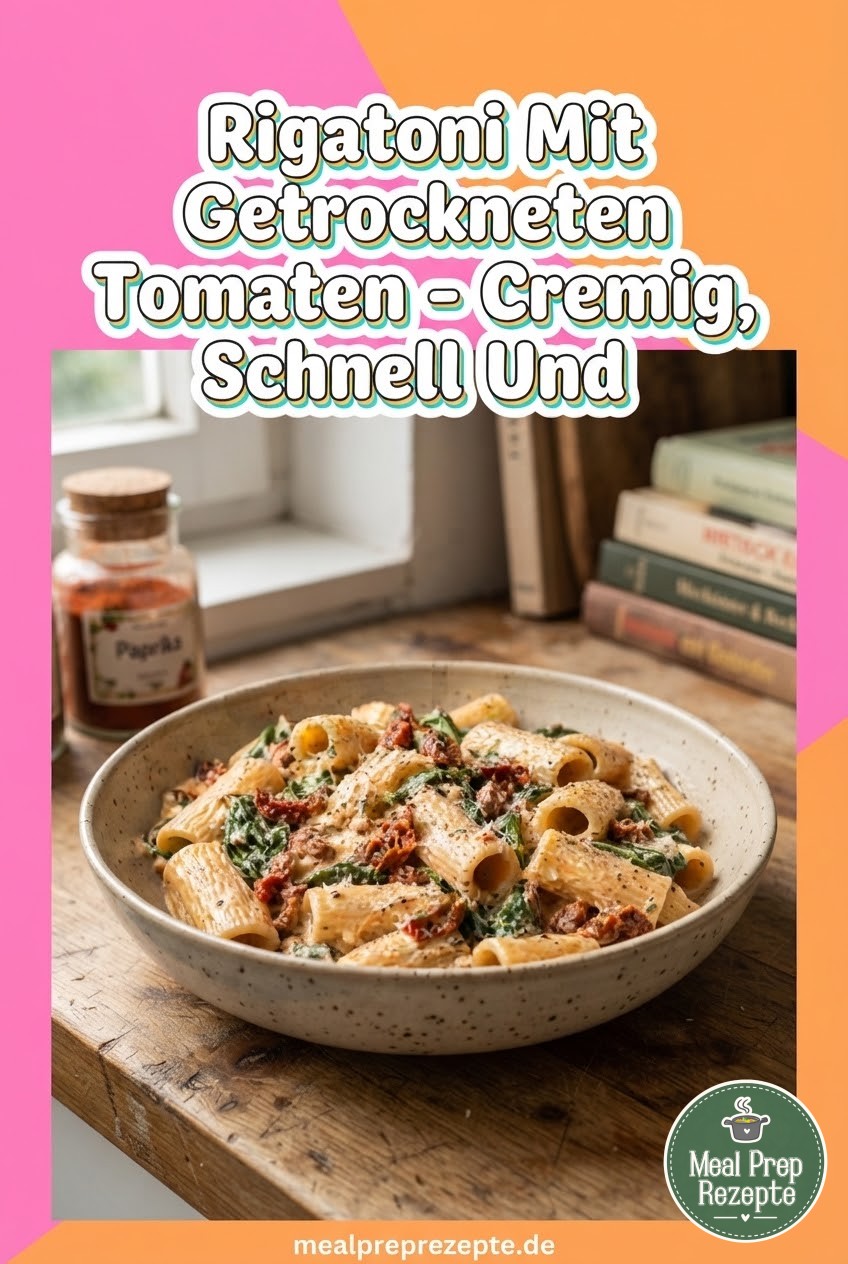 Rigatoni Mit Getrockneten Tomaten - Cremig, Schnell Und