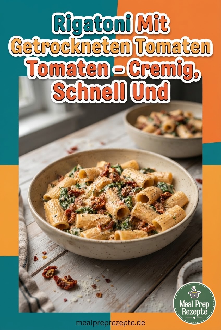 Rigatoni Mit Getrockneten Tomaten - Cremig, Schnell Und