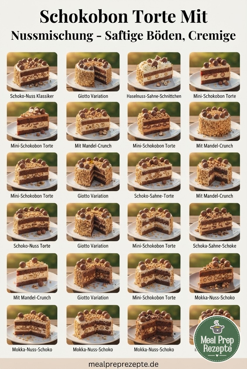 Schokobon Torte Mit Nussmischung - Saftige Böden, Cremige