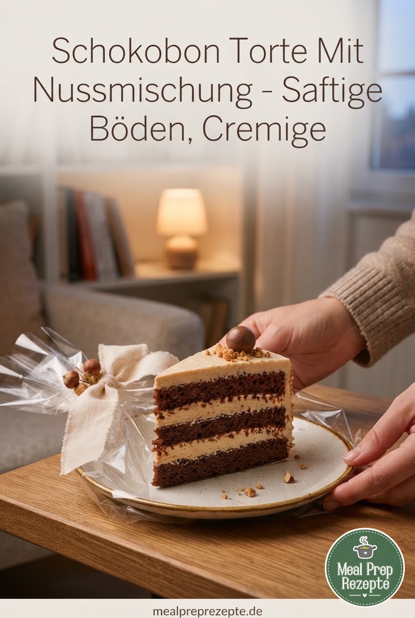 Schokobon Torte Mit Nussmischung - Saftige Böden, Cremige