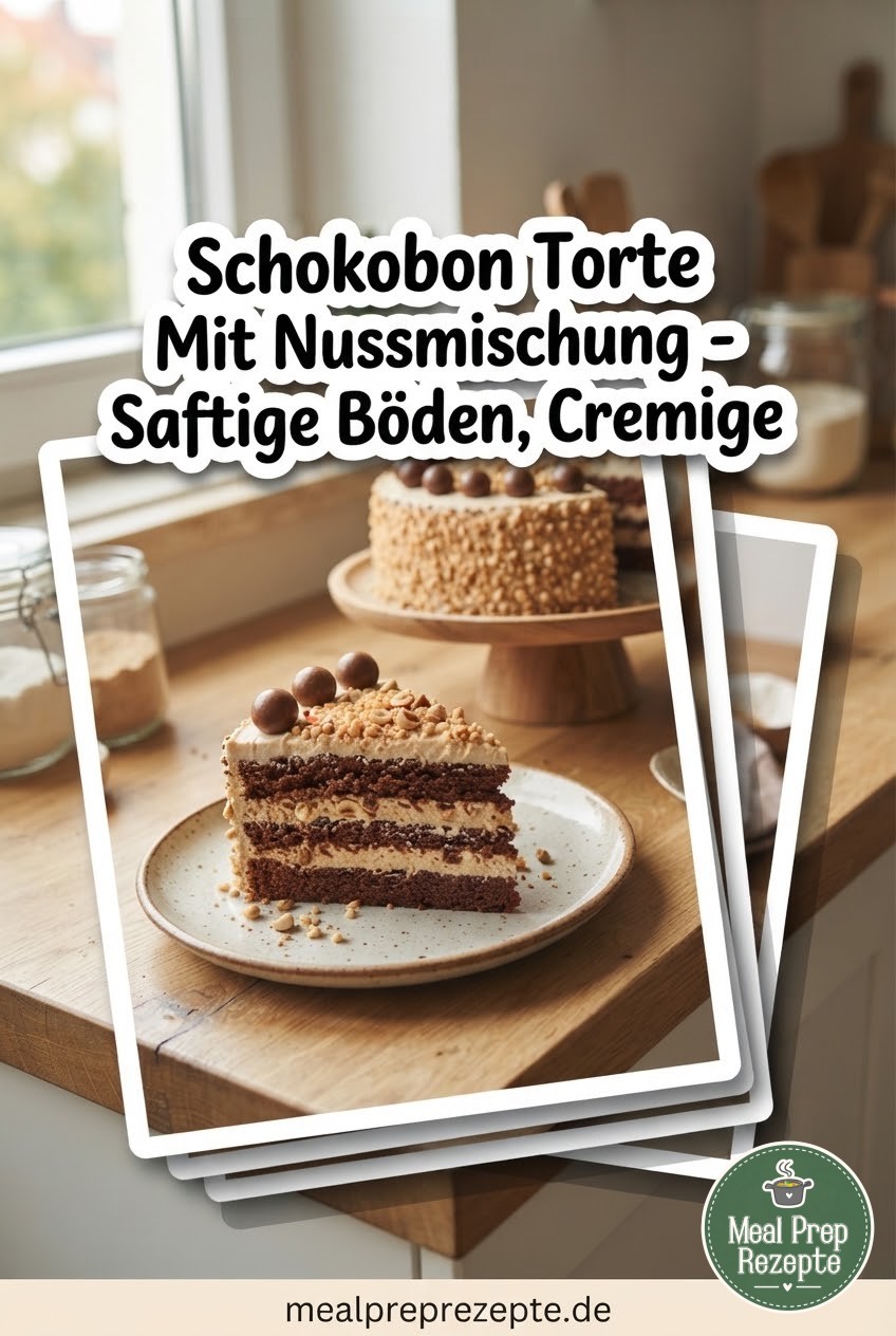 Schokobon Torte Mit Nussmischung - Saftige Böden, Cremige