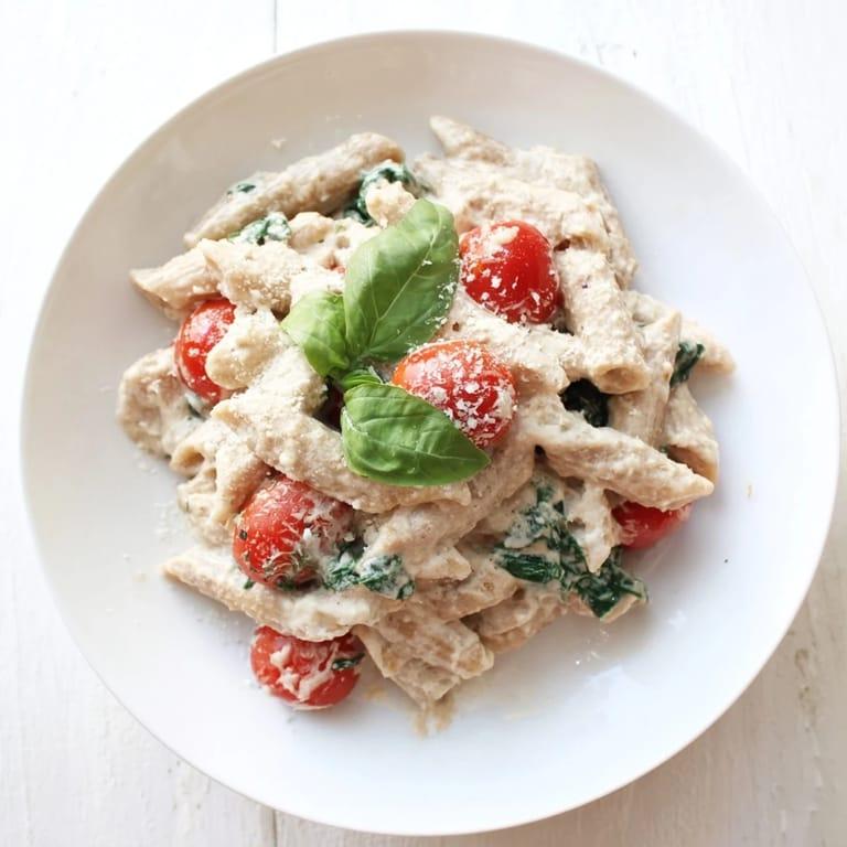 Fitness Pasta mit Hüttenkäse Protein