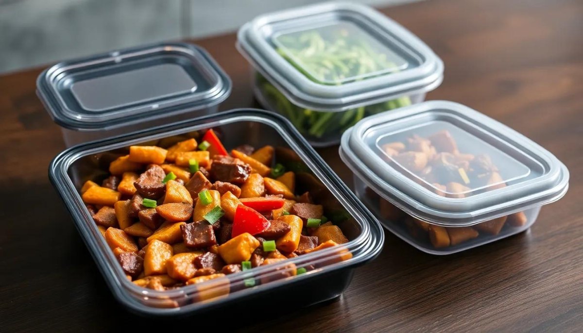 Mealprep Behälter Pfanne