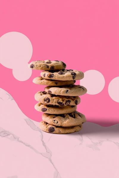 9. American Cookies Rezepte Einfach Backen mit S’Mores-Kern aus Marshmallow und Keksstücken