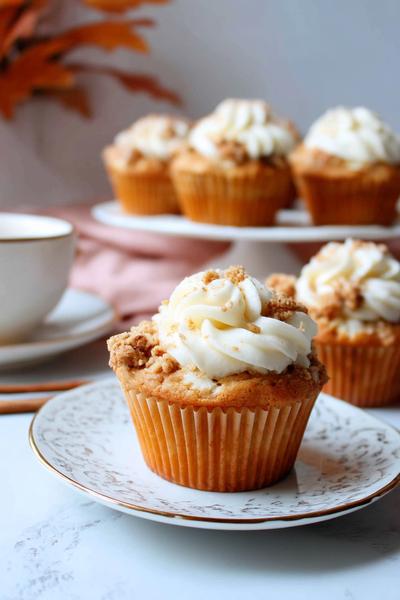 20. Apfel-Hafer-Muffins als Herbst Rezepte Backen Muffins mit Zimtkrone
