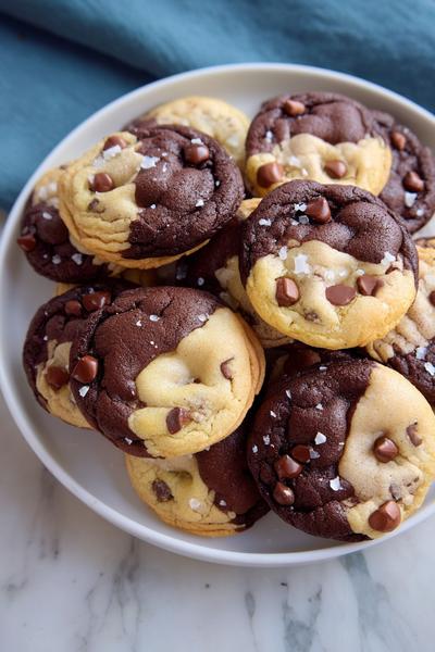 19. Schwarz-Weiß-Marmorkekse für Einfach Backen Rezepte Kekse mit grafischem Kontrast
