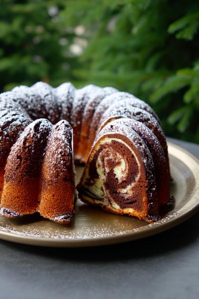 5. Vanillekipferl-Streusel-Kuchen mit Puderzucker for weihnachts rezepte backen kuchen ideas