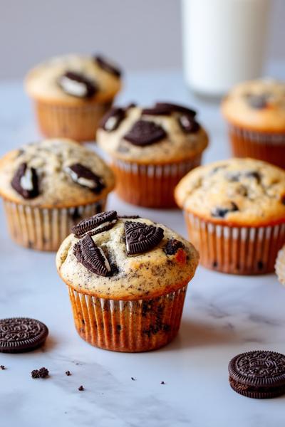 13. Oreo-Mousse-Muffins im Papiercup mit Keks-Konfetti for oreo muffins rezepte ohne backen ideas