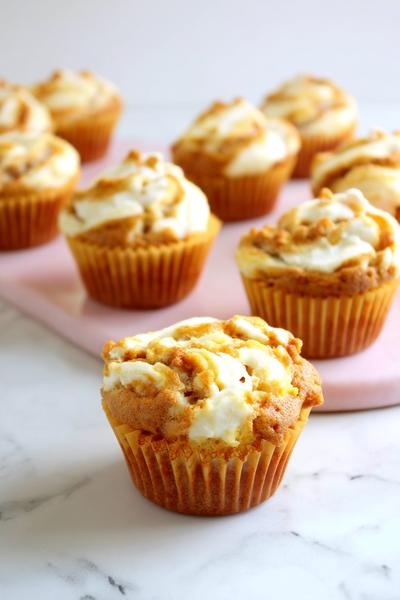 6. Kürbis-Gewürz-Muffins mit Zimtkrone for herbst rezepte backen muffins ideas