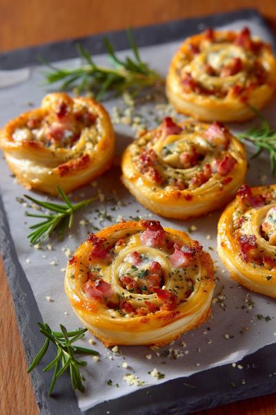 12. Gebackene Polenta-Schnitten für Backen Rezepte Salzig mit Parmesan und Kräuteröl